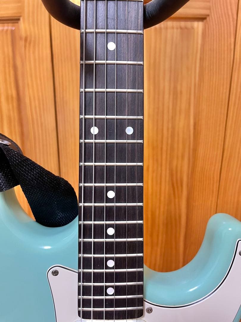 BUSKER’S BST-STD エレキギター サーフグリーン ソフトケース付