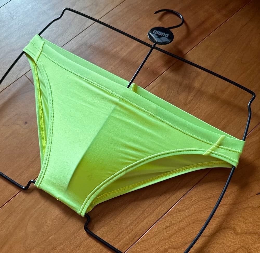 【美品】asics ハイドロCD 蛍光イエロー S ウォーターボーイズ 競パン