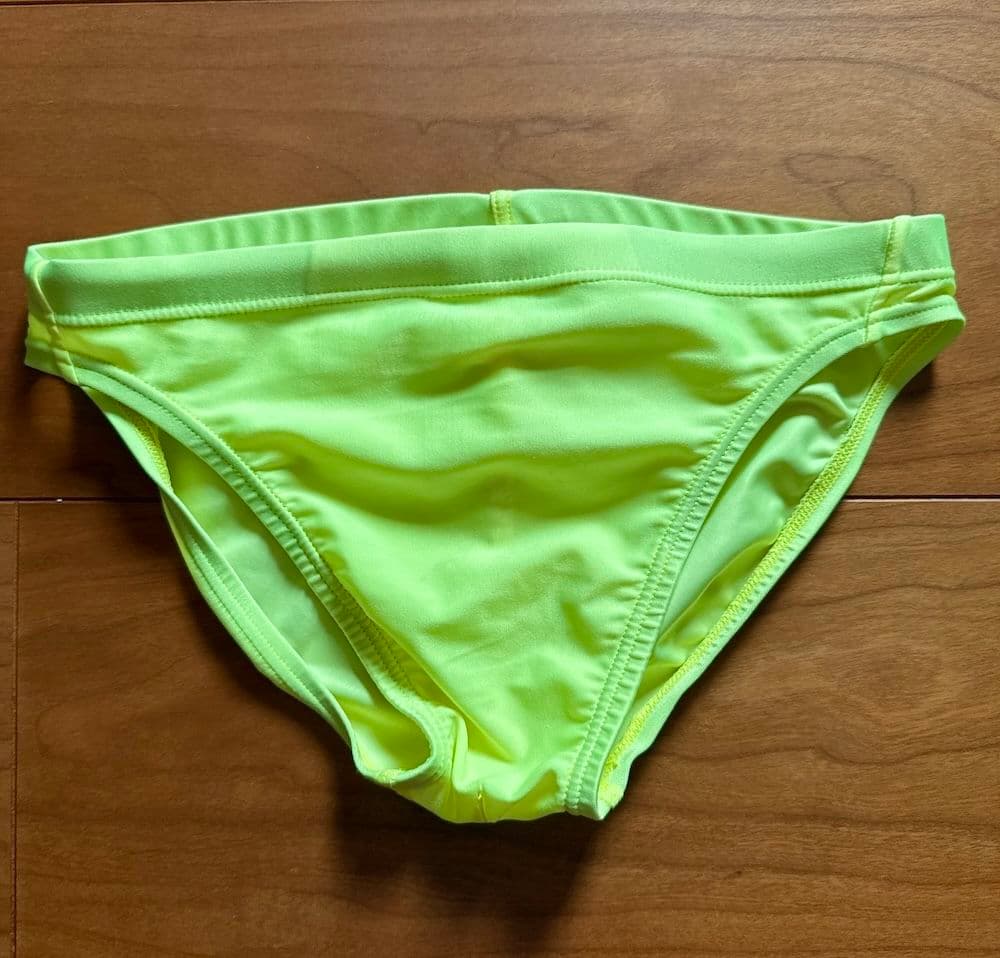 【美品】asics ハイドロCD 蛍光イエロー S ウォーターボーイズ 競パン