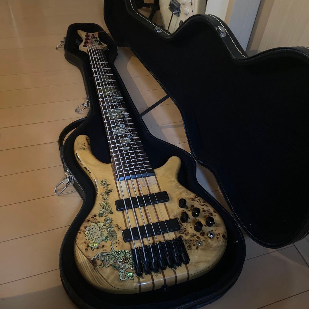 ７弦ベース インレイ特注ベース アントニオ工房