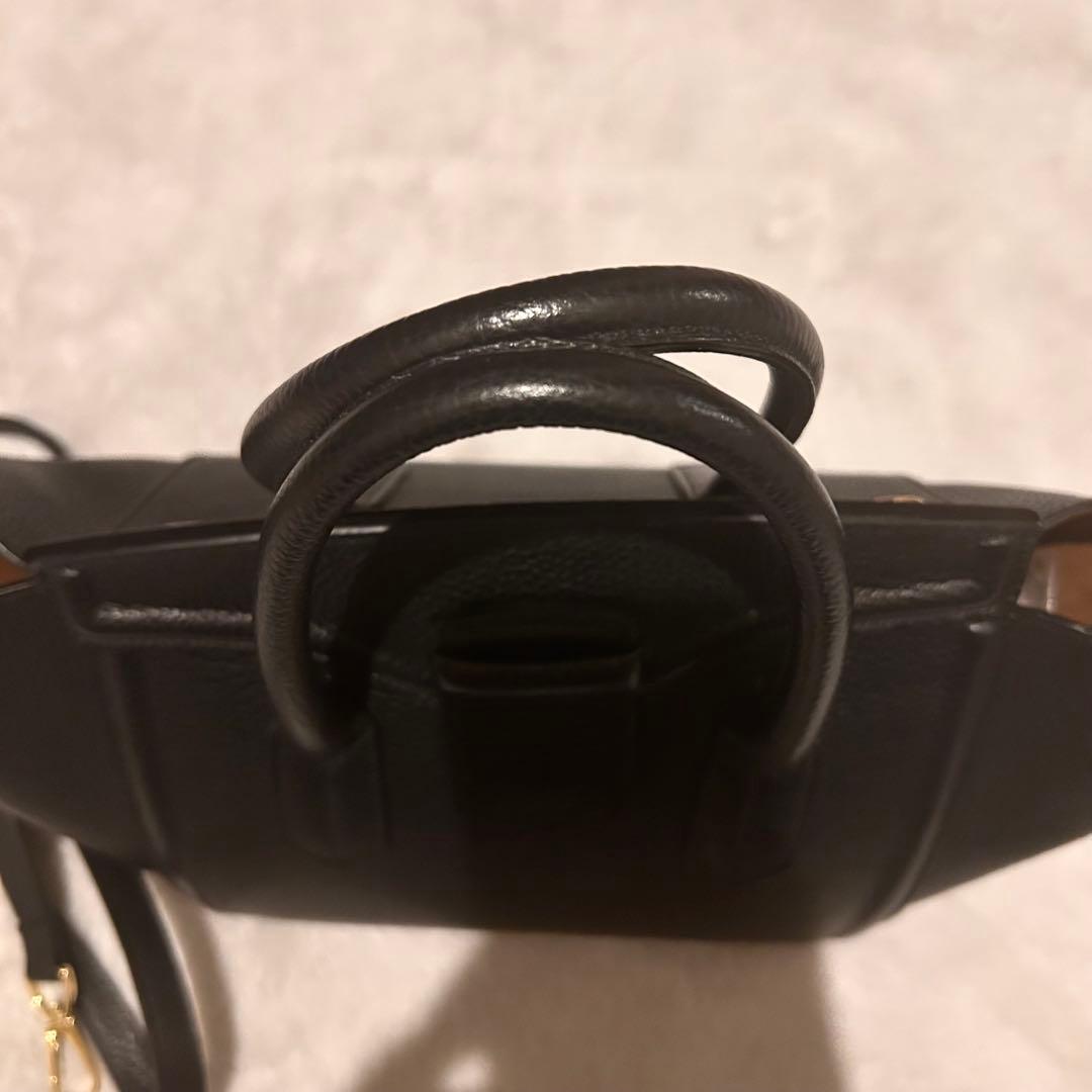 CHRISTIAN VILLA ブラックトートバッグ　ショルダーバッグ