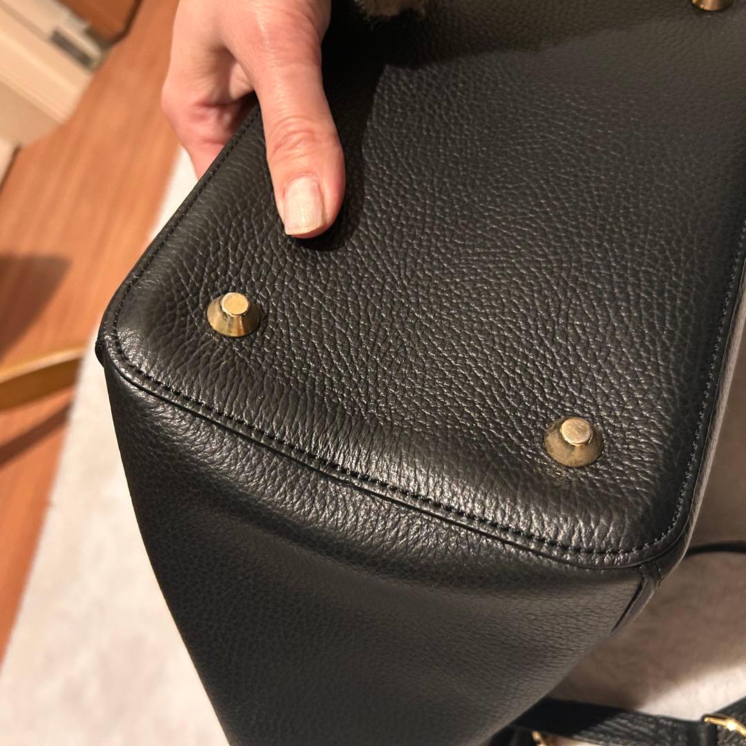 CHRISTIAN VILLA ブラックトートバッグ　ショルダーバッグ