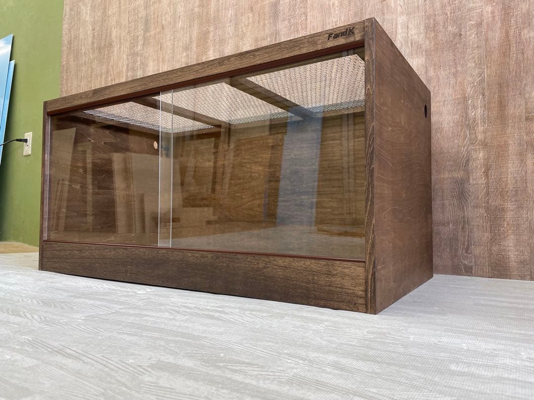 ＦandＫ爬虫類木製ケージ　900×450×450