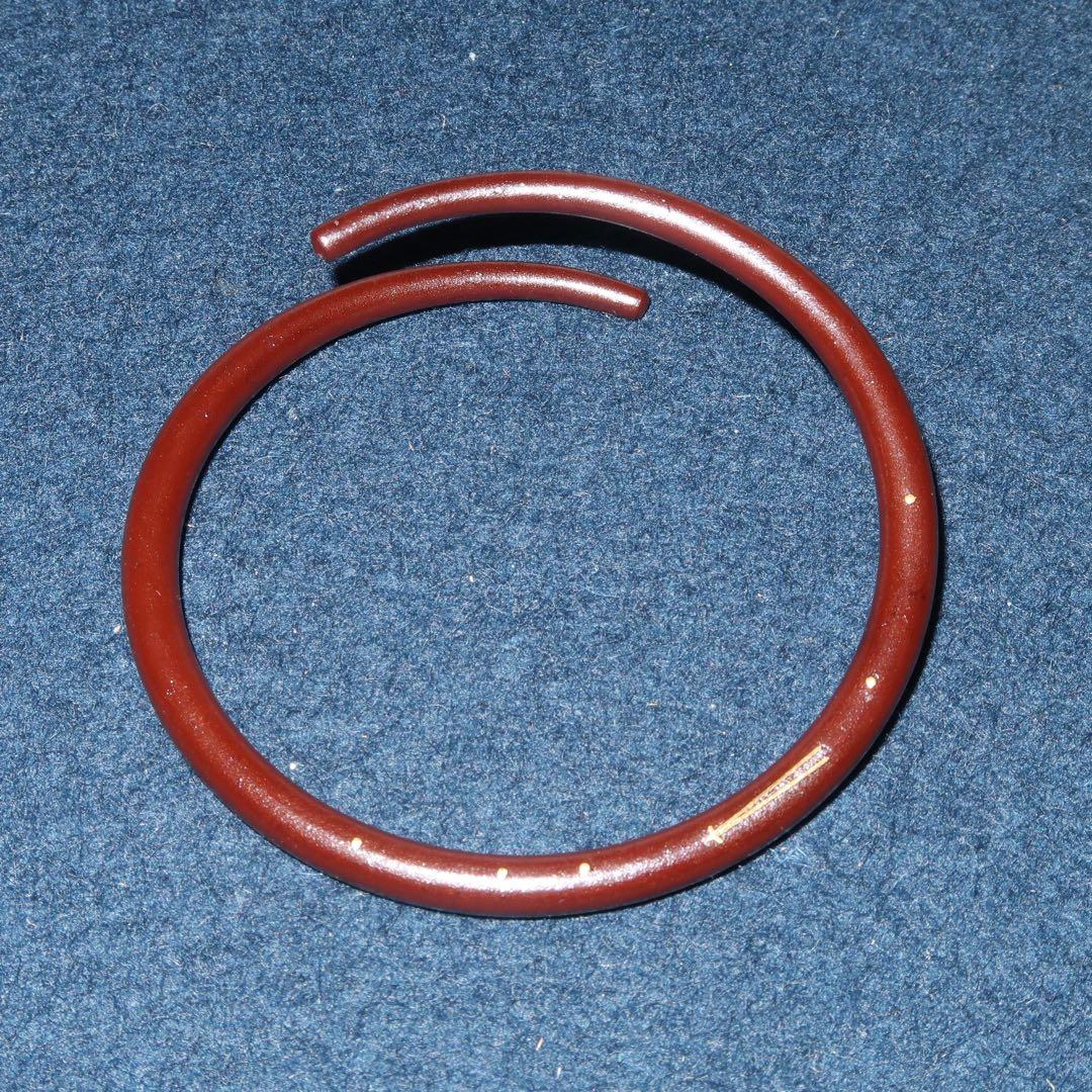 【茶道具】和田美之助作　吹寄象嵌釜鐶