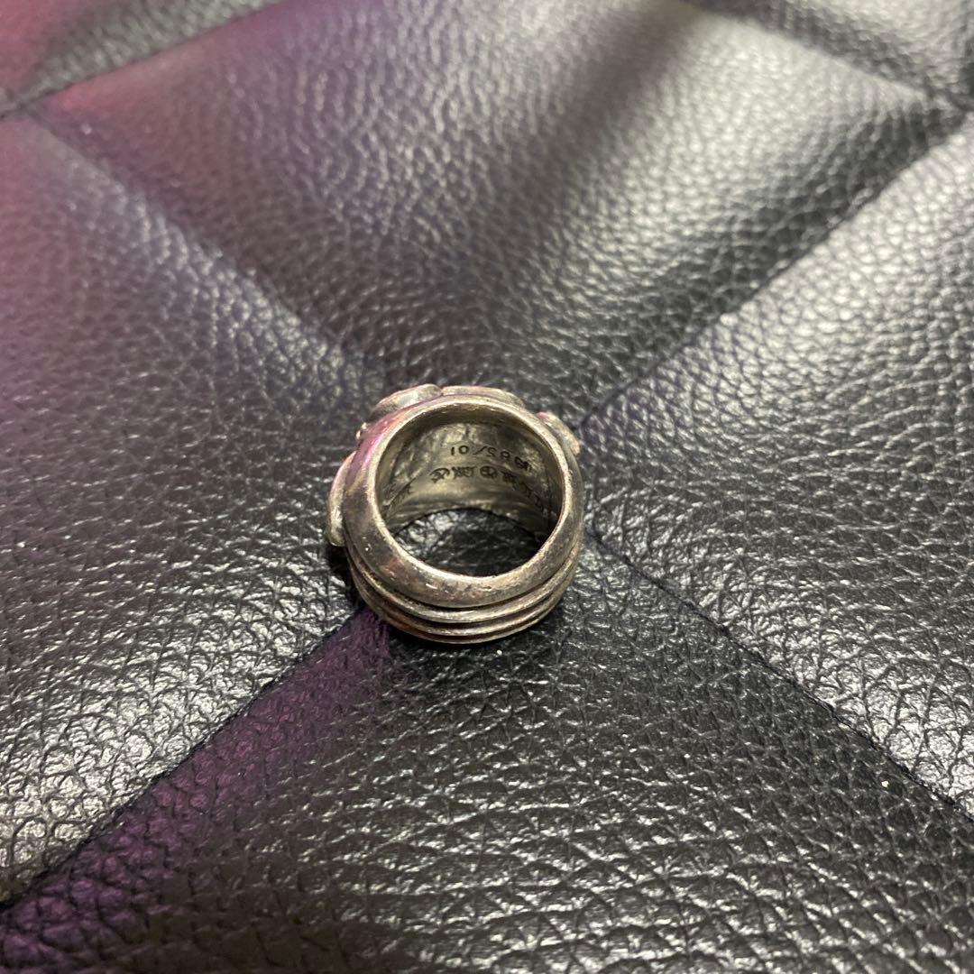 シルバー925 ダガーハート デザインリング