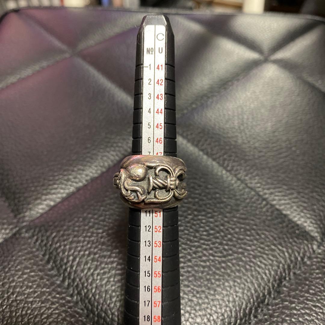 シルバー925 ダガーハート デザインリング