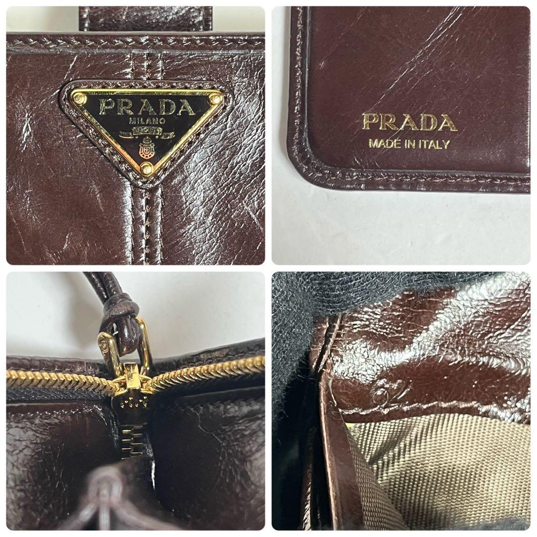 【現行・極上美品✨】RFID掲載 プラダ ソフトルックスレザー 二つ折り財布