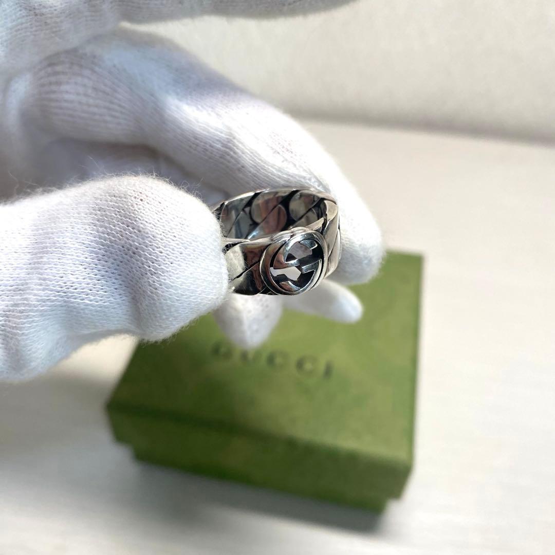 【正規品⭕️】新品 グッチ リング インターロッキングG 16号 指輪 大人気✨