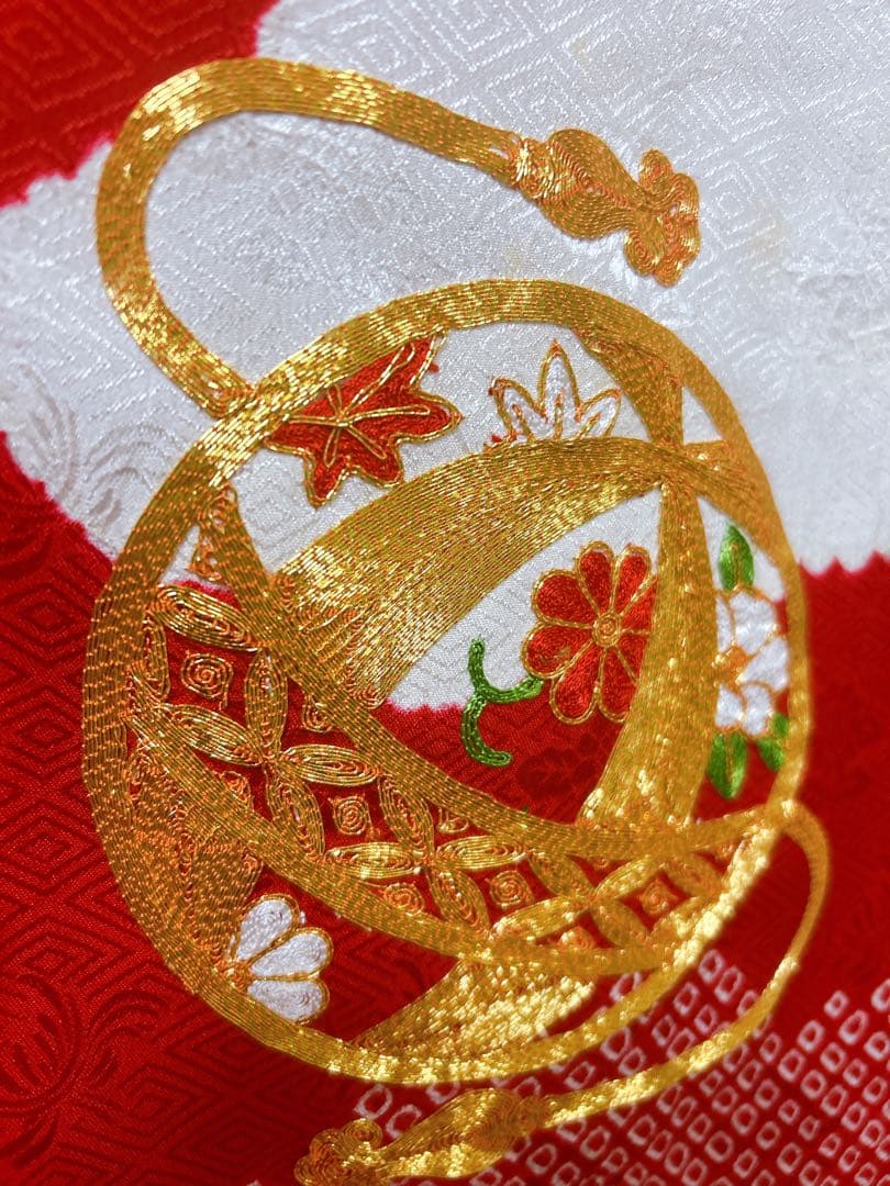 総絞り被布♡七五三　3歳　女の子　セット　一式　駒刺繍