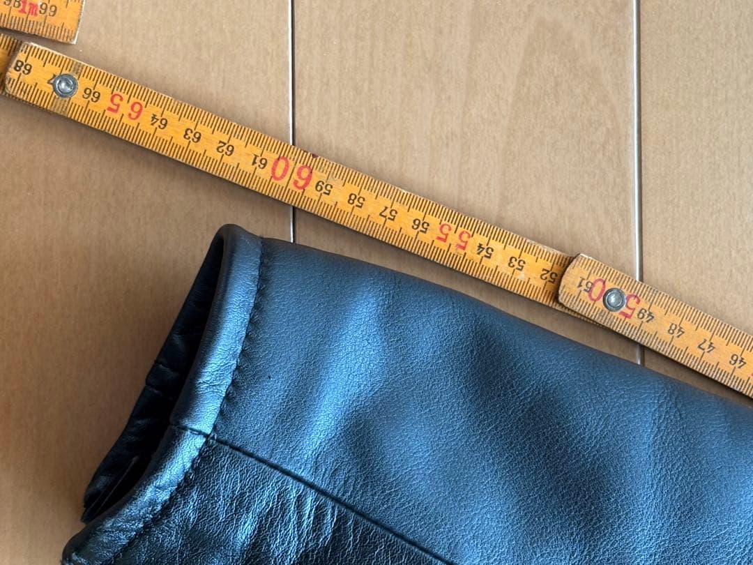 ブラック レザー シングルライダースジャケット