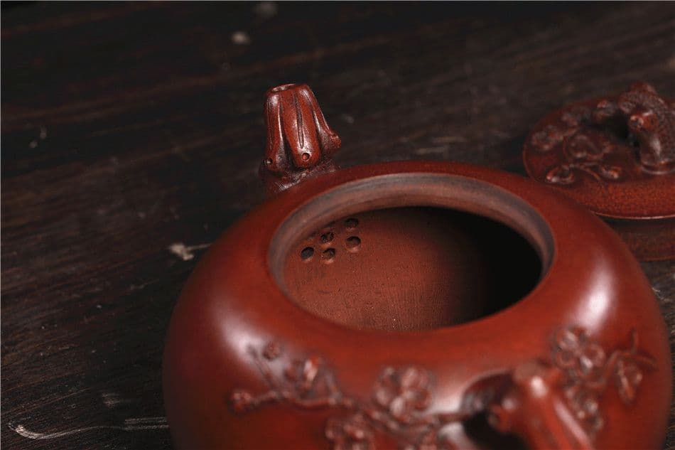 梅の花が春を告  中国古美術  紫砂壺・紫泥急須・茶壺・茶道具