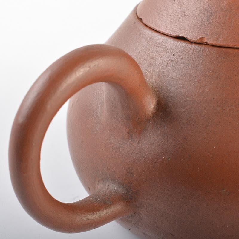 中国　孟臣製　紫砂　朱泥　急須　茶壷　V　R7392