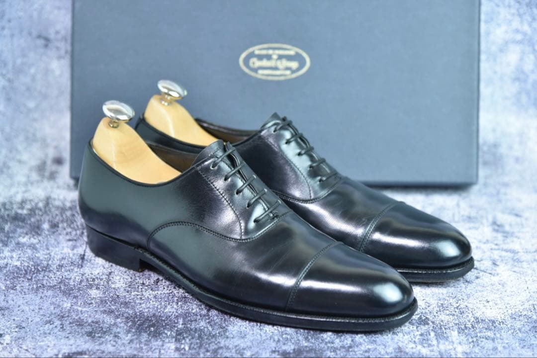 クロケット&ジョーンズ　ブルトン　5.5D　黒　349ラスト　ハンドグレード