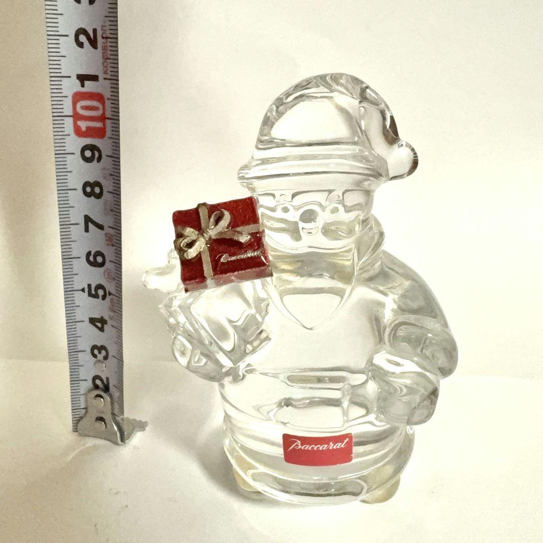 バカラ サンタクロース スノーマン 【ピンブローチ 置物箱付き】