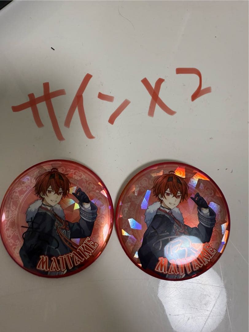 ちょこらび　缶バッチ　サイン入り