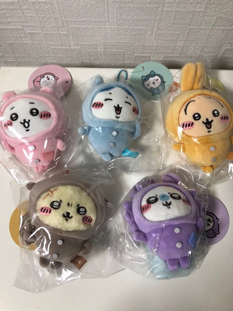 ちいかわ パジャマパーティーなぷちミニマスコット5個セットまとめ売り新品未使用品