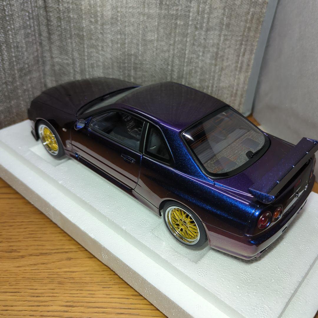 オートアート　GT-R 34　ミッドナイトパープル
