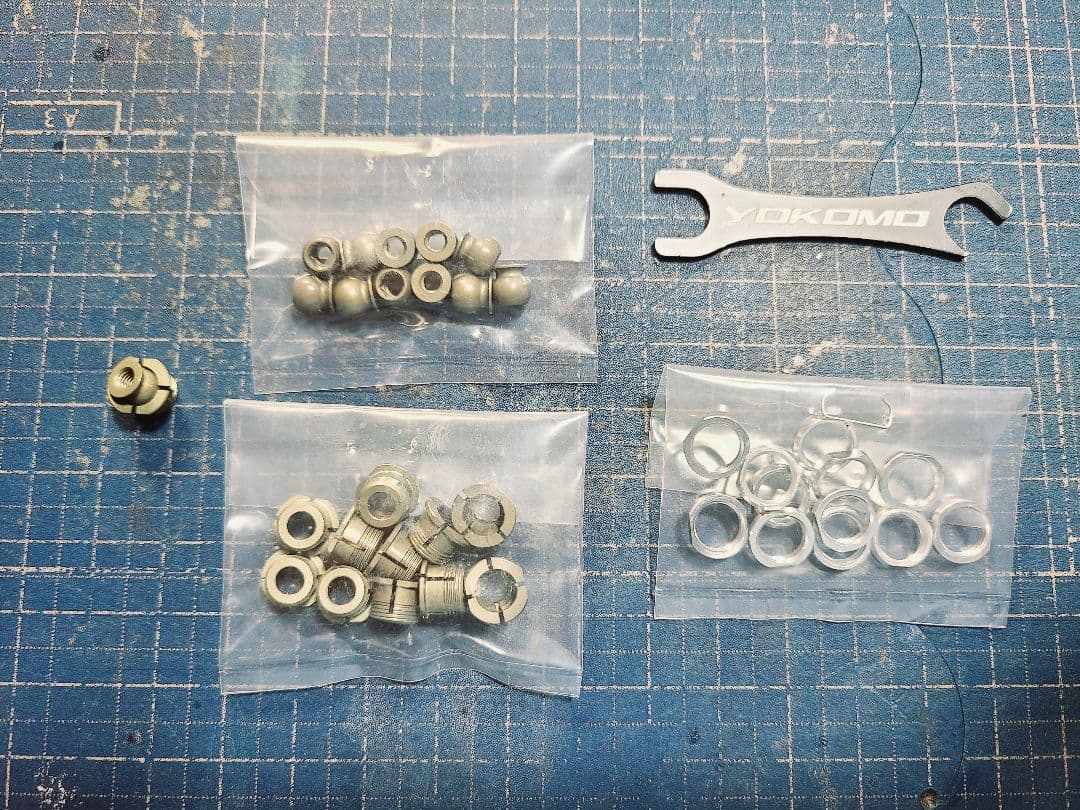 YOKOMO MS-B60A12 ハードコートサスペンションボールセット