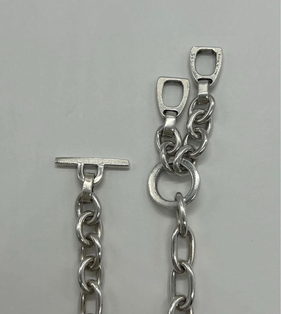 グッチ GUCCI オーバルリンクチェーンブレスレット ホースビット メキシコ製