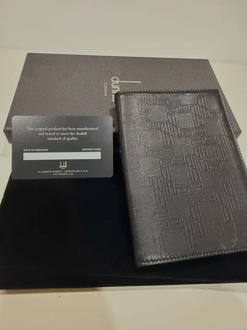 dunhillダンヒル　パスポートケース　ブラック