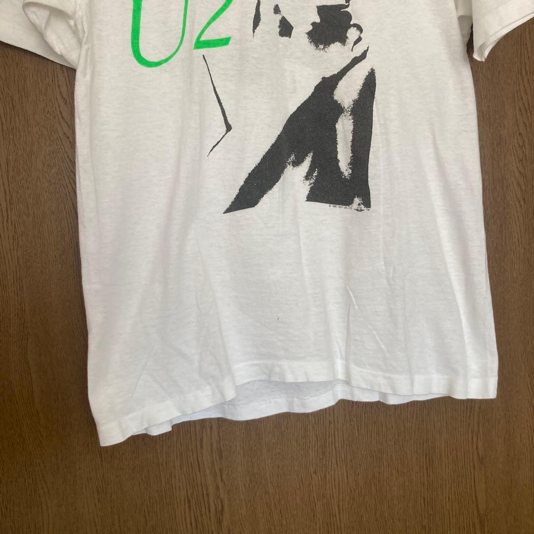 80s USA製 U2 バンドTシャツコピーライト 1987 シングルステッチ