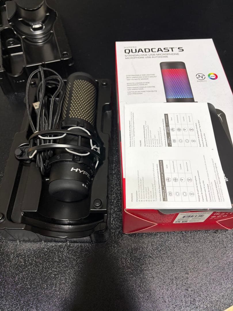 HyperX QUADCAST S コンデンサーマイク　スタンド無し