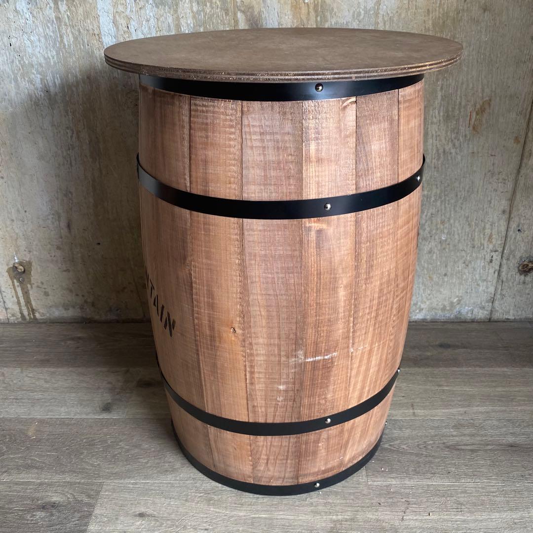 樽テーブル　バレルテーブル　ブルーマウンテン　大　②