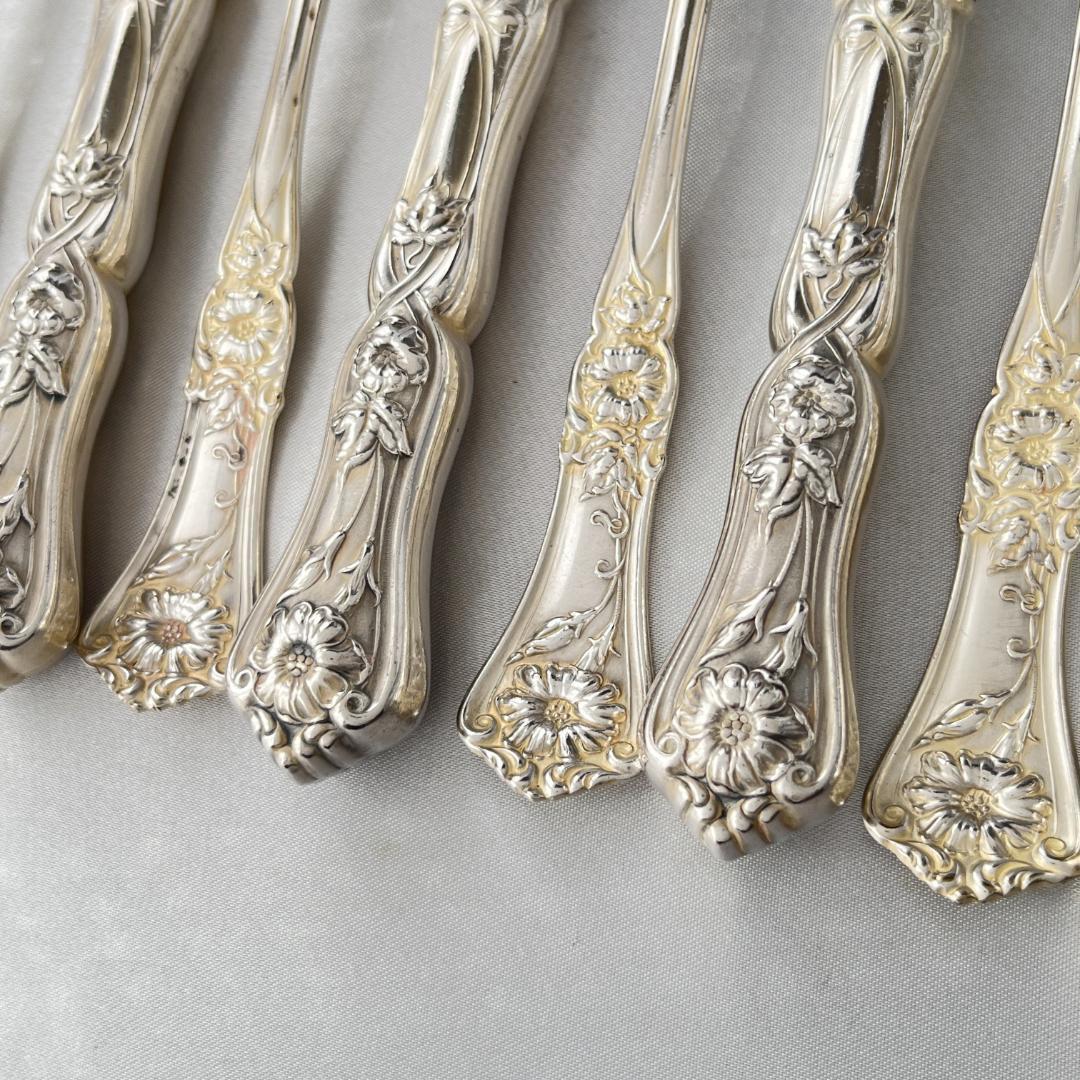 【WM A Rogers】アールヌーボー ディナーナイフ / フォーク 12本