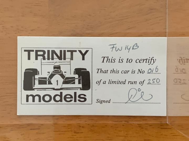 ナイジェル・マンセル ウィリアムズ Williams FW14 ギア 限定品？