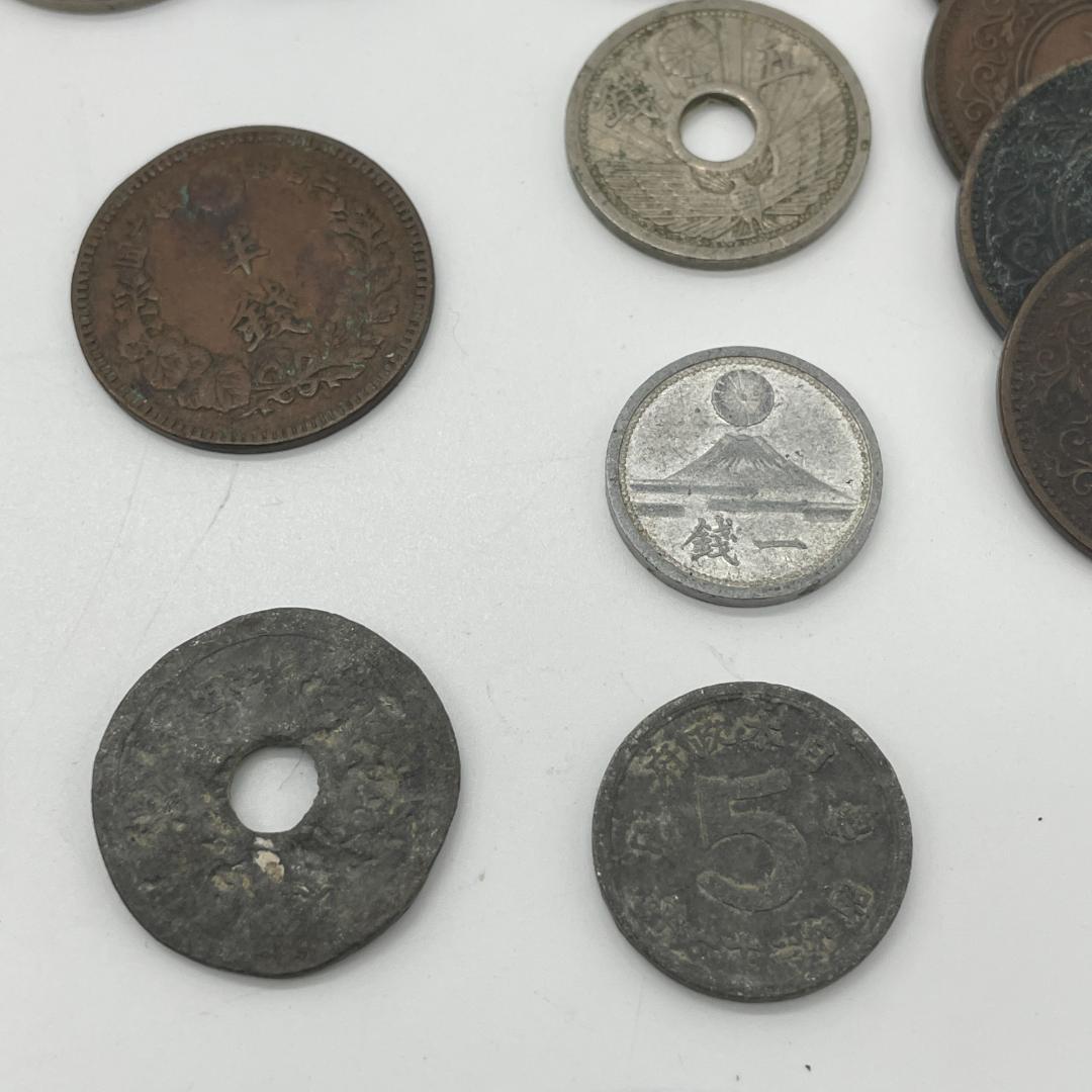 古銭まとめ出品 2銭 1銭 5銭 10銭 半銭 大日本 中国通貨 乾隆通宝