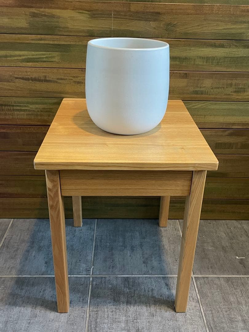 超美品■MUJI/無印良品■廃盤品 天然木タモ材 ベッドサイドテーブル■無垢材