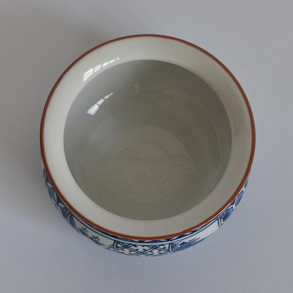 煎茶道 みずこぼし染付建水05