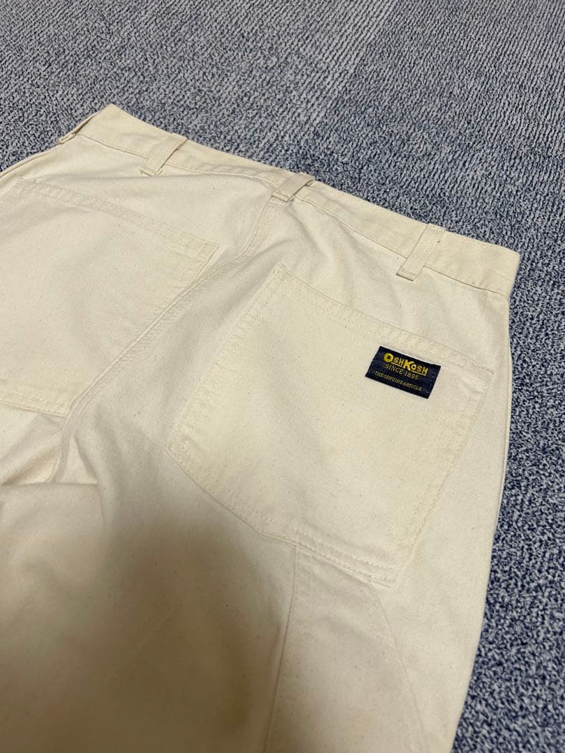70s〜90s Oshkosh ペインターパンツ ホワイト 42talon 白