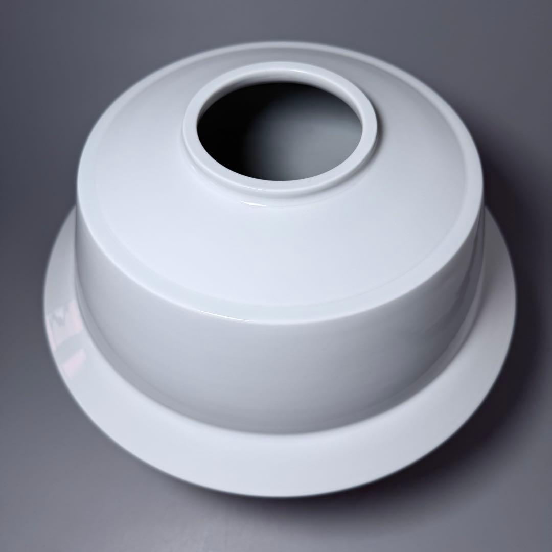 県重要無形文化財指定　中村清六　『青白磁釜形壺』　上位作　共箱付　無傷　高麗庵