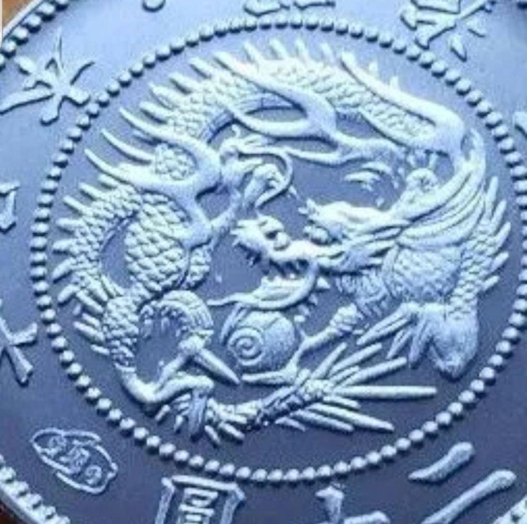 日本の近代造幣史・銘貨徽章セット★明治・旧二十円金貨意匠純銀製徽章★1オンス