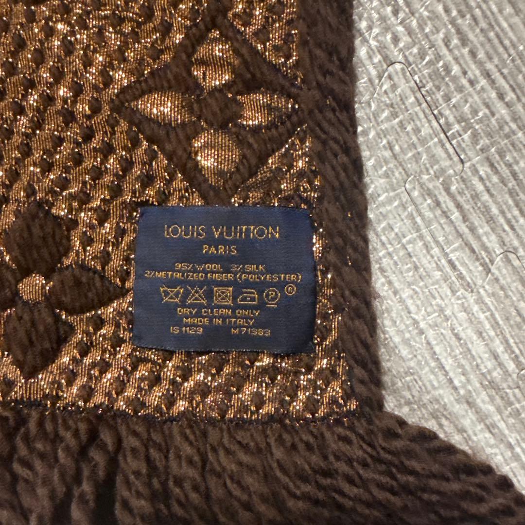 専用　ルイヴィトン エシャルプロゴマニア マフラー シャインマロン ブラウン