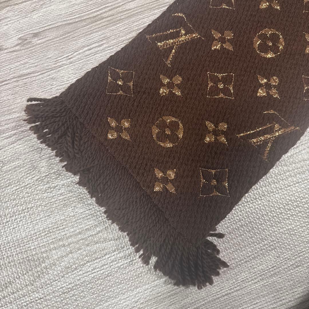 専用　ルイヴィトン エシャルプロゴマニア マフラー シャインマロン ブラウン