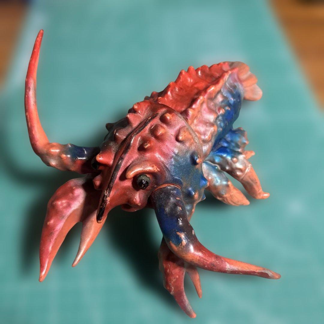 特撮フィギュア ￼エビラ、ゴジラ南海の大決闘マルサンスタンダードサイズ初期型