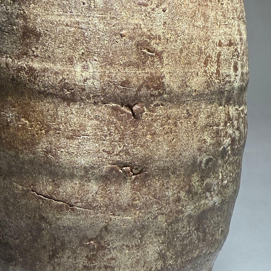 ◆粽花入 南蛮焼 焼締め 徳利 花活け 茶人好み 室町〜桃山時代◆