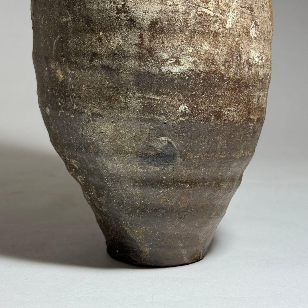 ◆粽花入 南蛮焼 焼締め 徳利 花活け 茶人好み 室町〜桃山時代◆