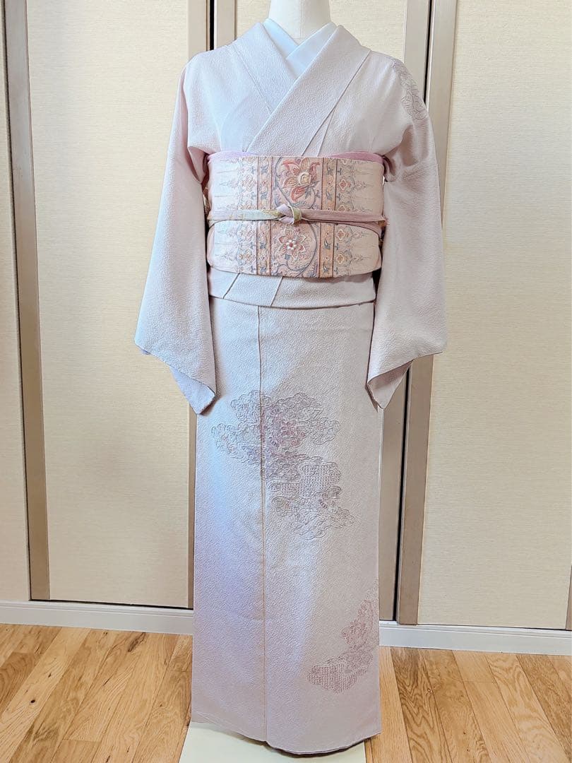 美品　訪問着　フルセット 裄65 スワトウ　卒業式　入学式　結婚式　M L 袋帯