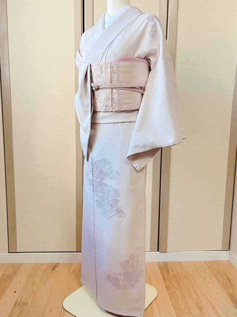 美品　訪問着　フルセット 裄65 スワトウ　卒業式　入学式　結婚式　M L 袋帯