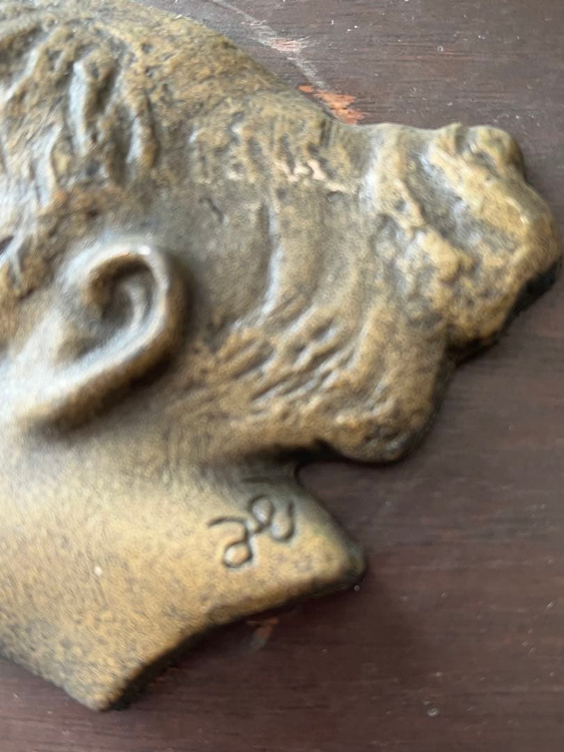 レリーフ　彫刻　ブロンズ　カミーユクローデル似　真鍮　ポートレート　希少