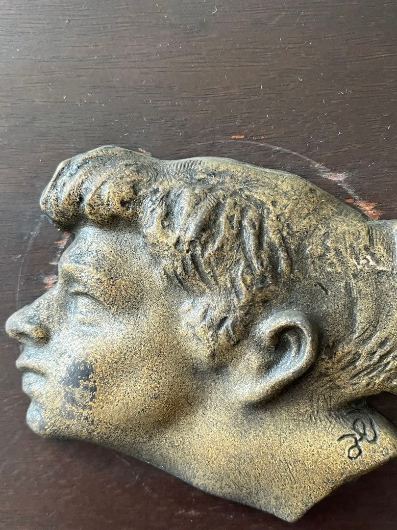 レリーフ　彫刻　ブロンズ　カミーユクローデル似　真鍮　ポートレート　希少