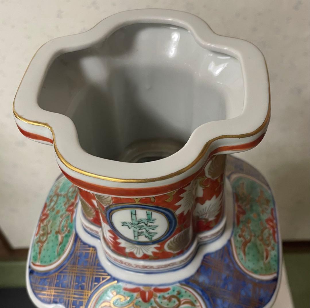 染付赤絵沈香壺　　骨董