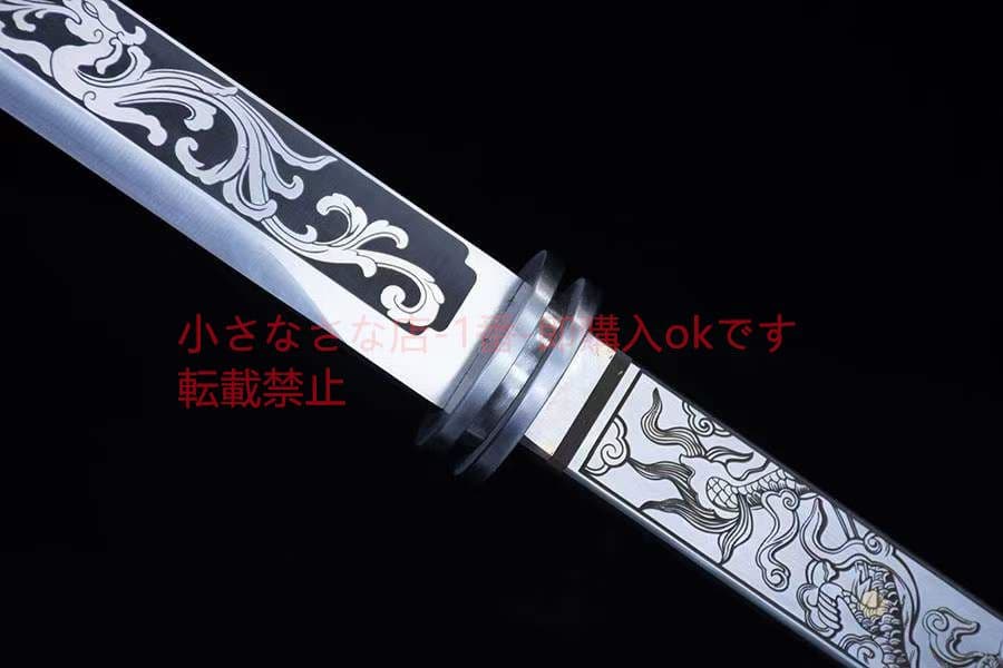 ドラゴンリングヘッド-高性能ステンレス鋼 古兵器 武具 刀装具 日本刀  居合刀