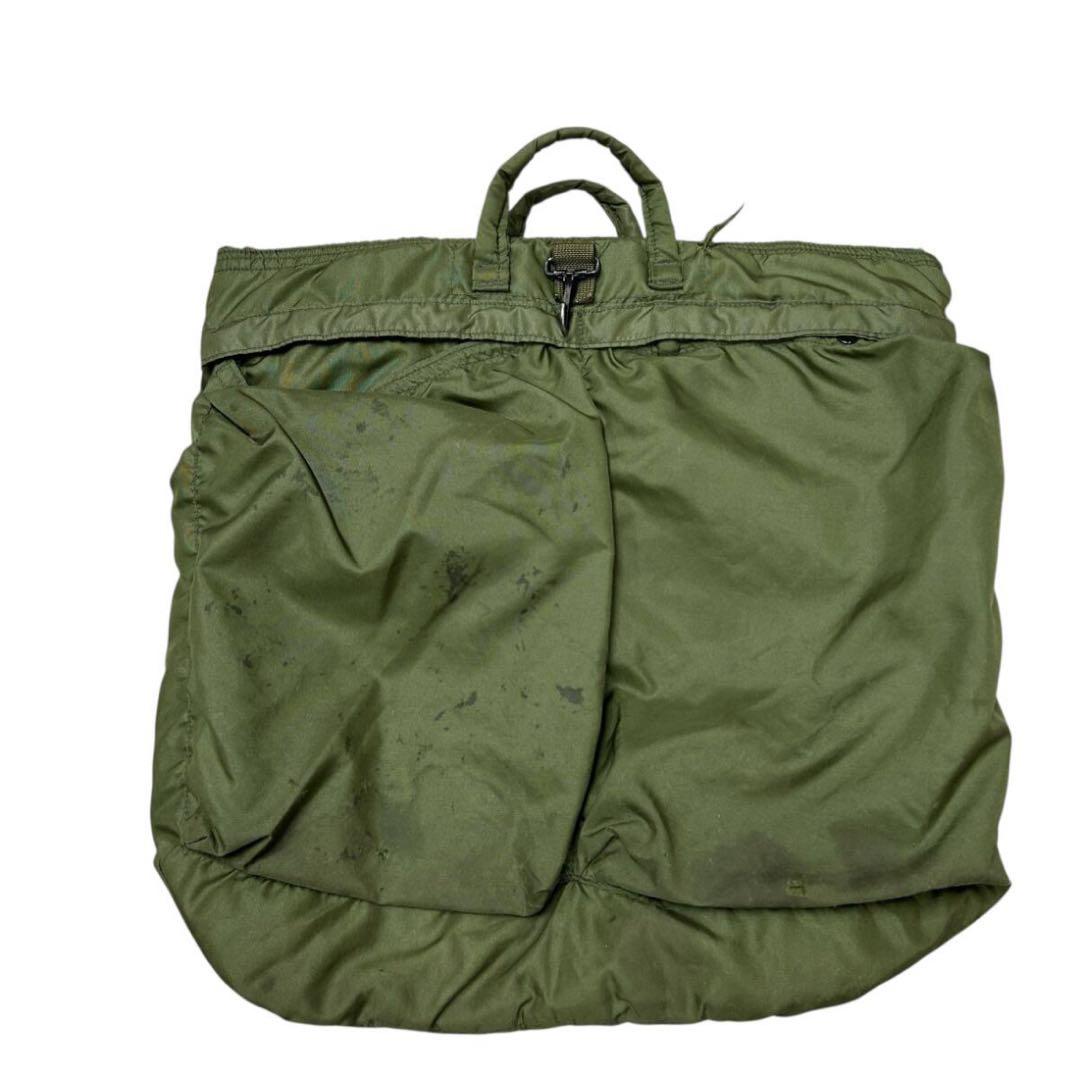 ビンテージ　80s　85年　ミリタリー　米軍　ヘルメットバッグ　スコービル