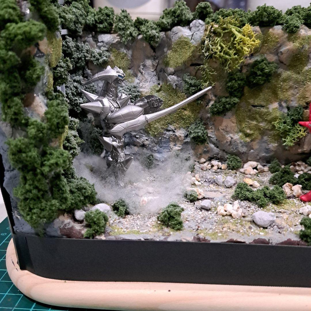 ジオラマ ウルトラマンメビウス セブン 対 グローザム