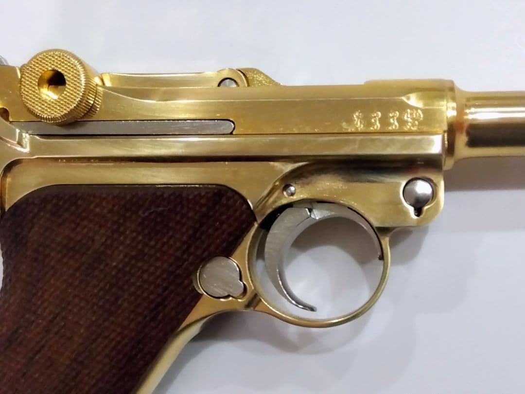 マルシン 金属製モデルガン LUGER P08 MARINE 木製グリップ