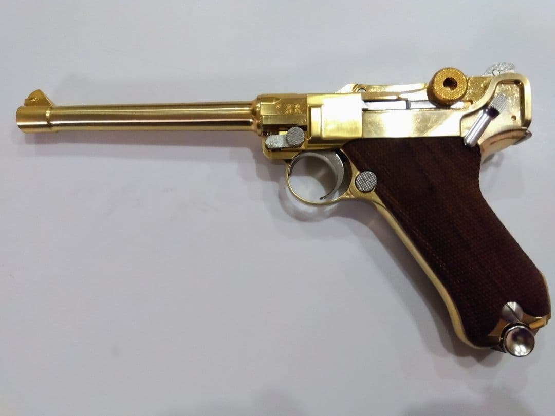 マルシン 金属製モデルガン LUGER P08 MARINE 木製グリップ